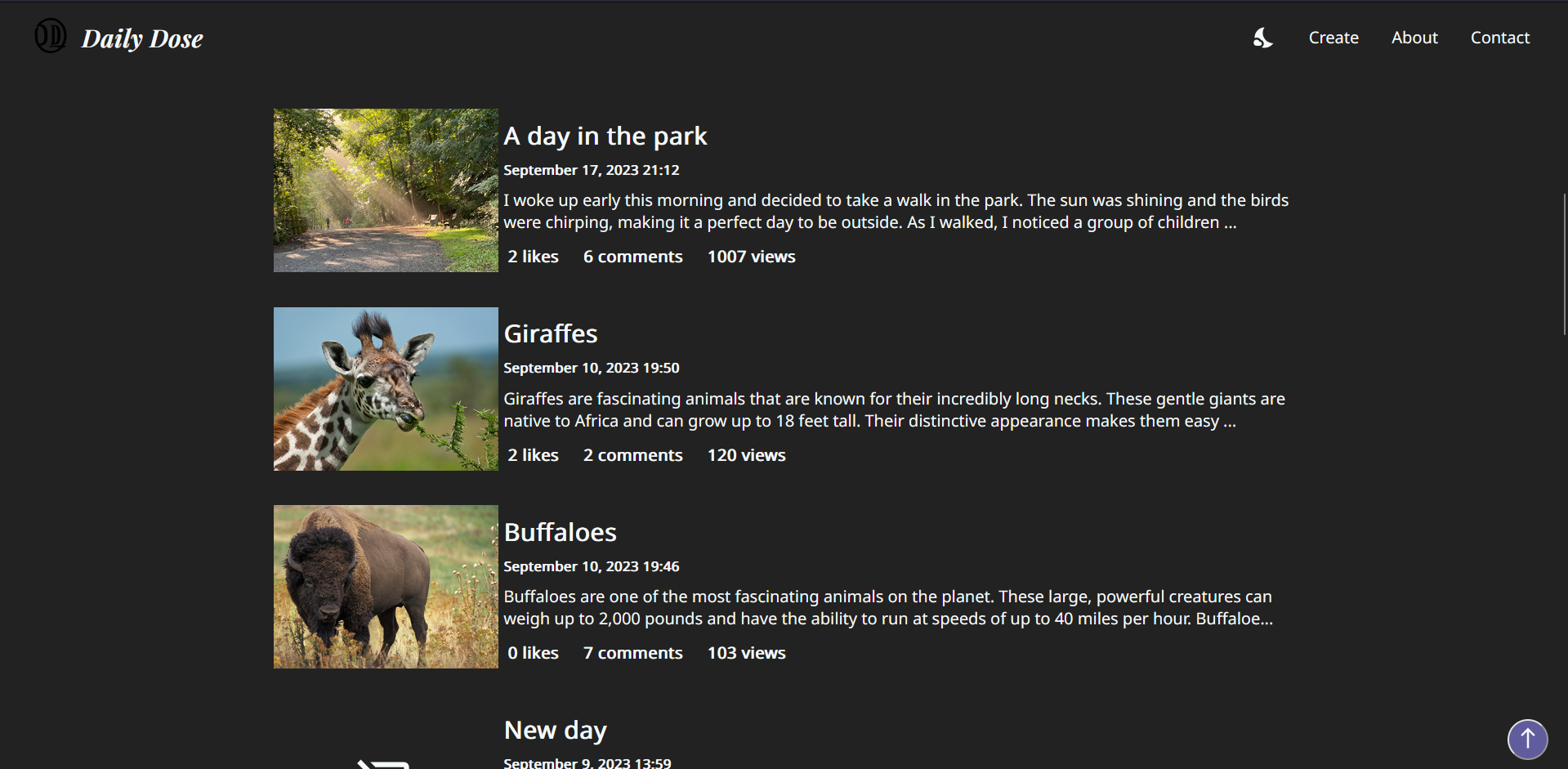 Daily Dose Blog preview