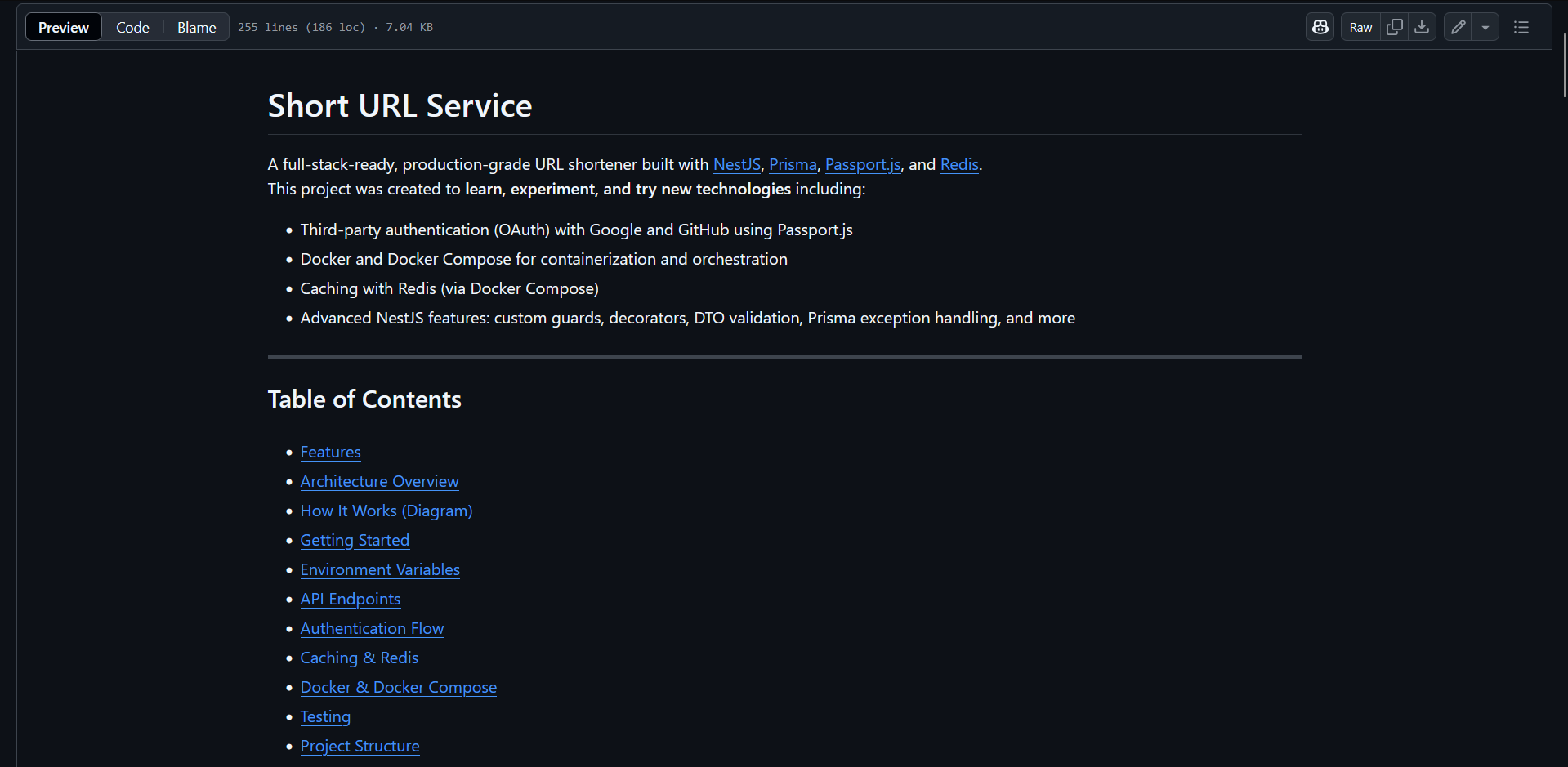 url shortener Screenshot 1